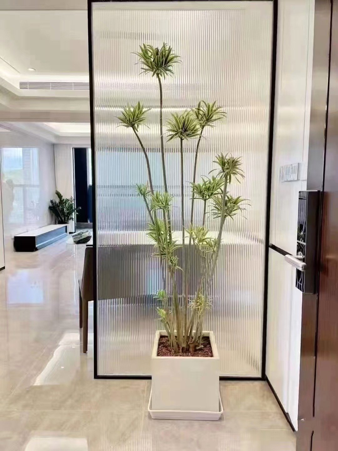 玻璃屏风实拍