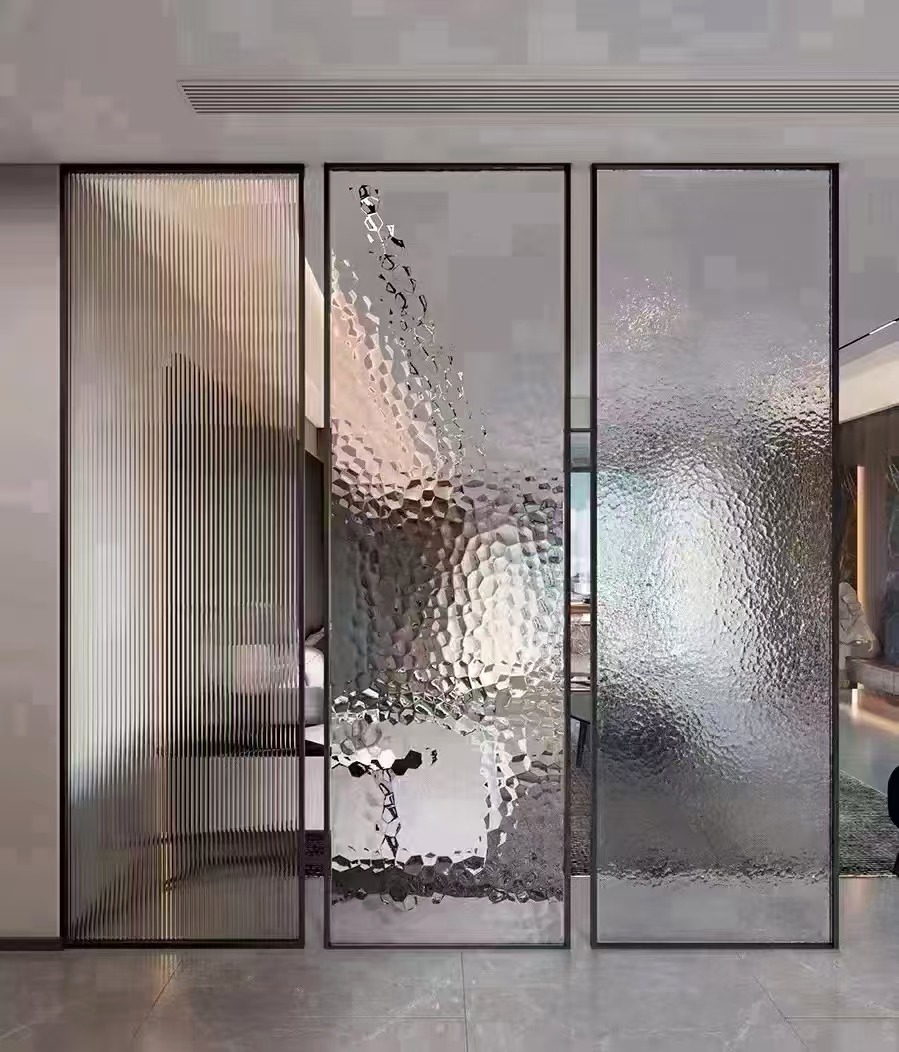 玻璃屏风实拍
